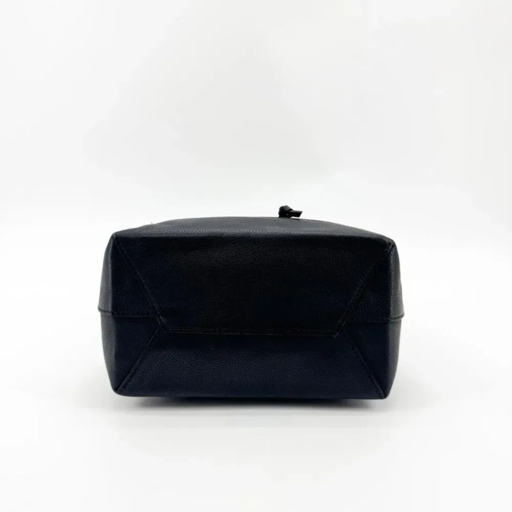 Louis Vuitton Lockme Backpack Black Silver Hardware